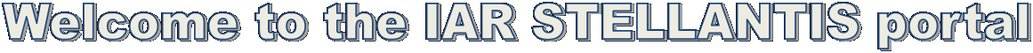Welcome to the IAR STELLANTIS portal
